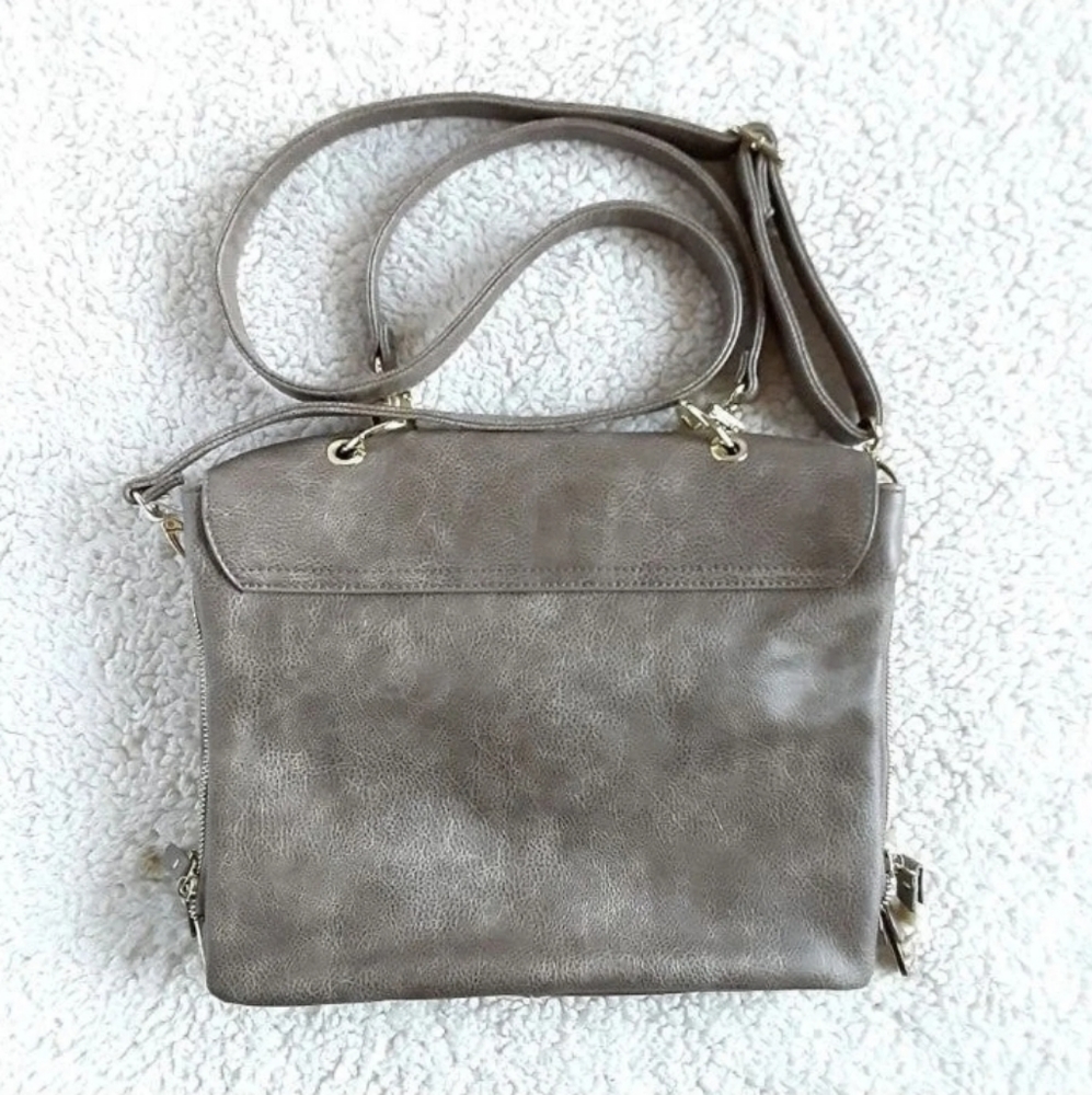 STEVE MADDEN Faux Leather Keychain Satchel Purse Bag - Picture 2 of 9